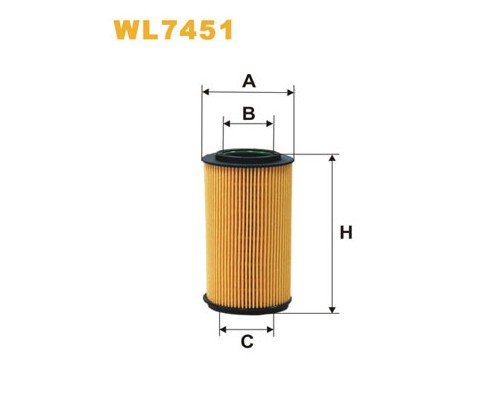 Фільтр масляний Wixfiltron WL7451