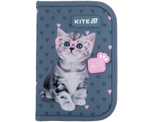 Пенал Kite 622-1 Studio Pets, 1 відділення, 2 відвороти (SP25-622-1)