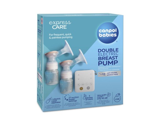 Молоковідсмоктувач Canpol babies електричний подвійний ExpressCare (12/212)