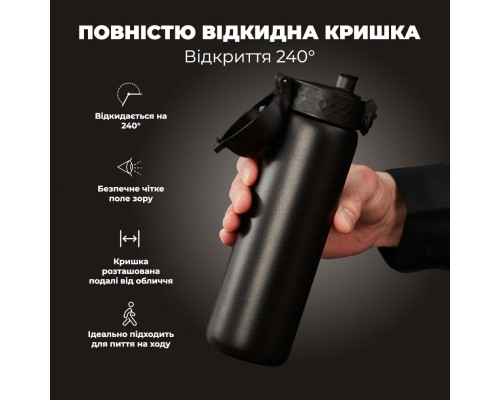 Пляшка для води ION8 OneTouch Vacuum Insulated 500 мл Black (I8TS500BLK)