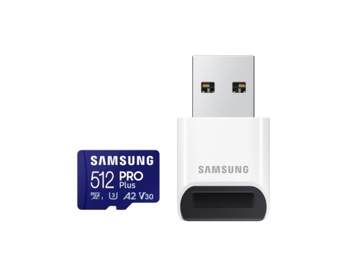 Карта пам'яті Samsung 512GB microSDXC class 10 UHS-I U3 V30 Pro Plus (MB-MD512SB/WW) Карта пам'яті Samsung 512GB microSDXC class 10 UHS-I U3 V30 Pro Plus (MB-MD512SB/WW)