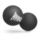 Масажний м'яч PowerPlay PP-4355 Silicone Lacrosse Peanut Ball (6.3х12.6см) Чорний (PP-4355_Black)