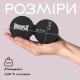 Масажний м'яч PowerPlay PP-4355 Silicone Lacrosse Peanut Ball (6.3х12.6см) Чорний (PP-4355_Black)