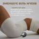 Масажний м'яч PowerPlay PP-4355 Silicone Lacrosse Peanut Ball (6.3х12.6см) Чорний (PP-4355_Black)