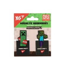 Закладки для книг Yes магнітні Minecraft, висікання, 2 шт (708397)