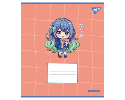 Зошит Yes Anime girls А5 18 аркушів лінія (767991)