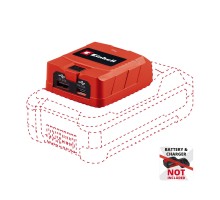 Адаптер Einhell USB акумуляторний TC-CP 18 Li USB A/C - Solo, PXC, 18В, Type-A/Type-C, 2A (4514148)