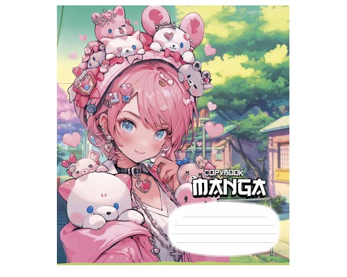 Зошит Школярик Manga style 18 аркушів лінія (018-3323L)