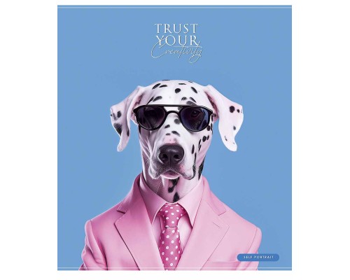 Зошит Школярик Happy portrait 48 аркушів лінія (048-3514L)