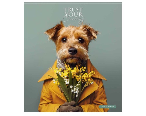 Зошит Школярик Happy portrait 48 аркушів лінія (048-3514L)