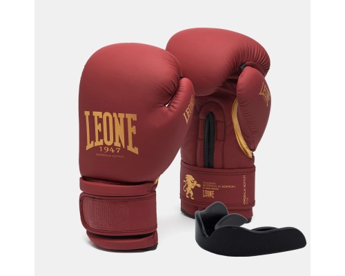 Боксерські рукавички Leone GN059X Bordeaux ED 10 унцій (GN059X_BORDEAUX_10oz)