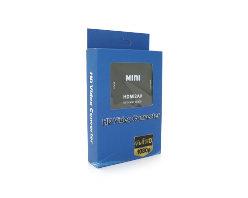 Перехідник HDMI F to 3xRCA F AV 720P/1080P black Voltronic (YT-CM-HDMI/AV-B)