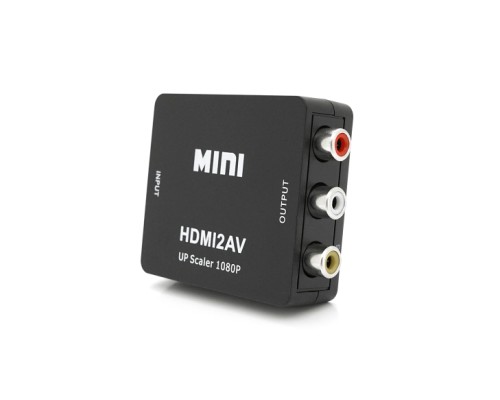 Перехідник HDMI F to 3xRCA F AV 720P/1080P black Voltronic (YT-CM-HDMI/AV-B)