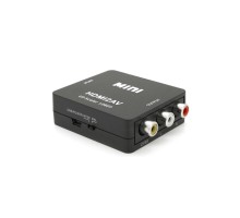 Перехідник HDMI F to 3xRCA F AV 720P/1080P black Voltronic (YT-CM-HDMI/AV-B)