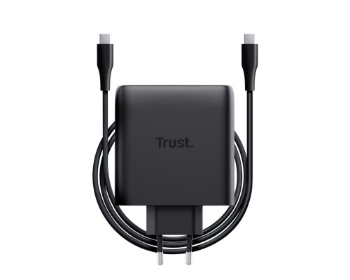 Зарядний пристрій Trust 2xUSB-C 100W GaN PD/PPS black (25527_TRUST)