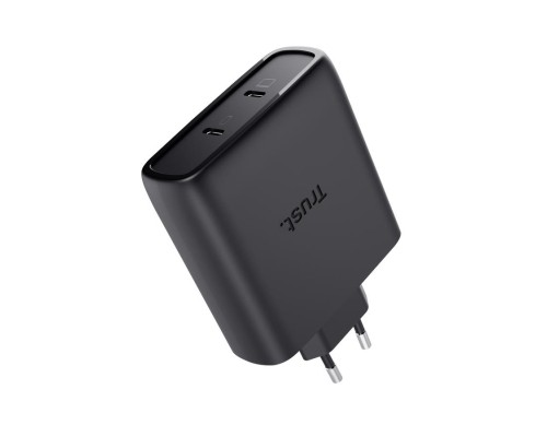 Зарядний пристрій Trust 2xUSB-C 100W GaN PD/PPS black (25527_TRUST)