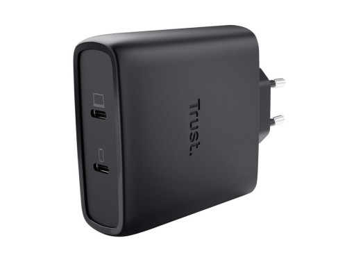 Зарядний пристрій Trust 2xUSB-C 100W GaN PD/PPS black (25527_TRUST)
