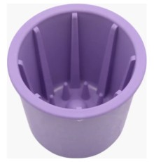 Універсальний посуд для тварин Fiboo Snack Fibeek стакан для повільного злизування ласощів та їжі, фіолетовий (FIB0239)