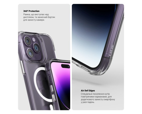 Чохол до мобільного телефона Armorstandart Clear MagCase Apple iPhone 17 Pro Transparent (ARM86252)