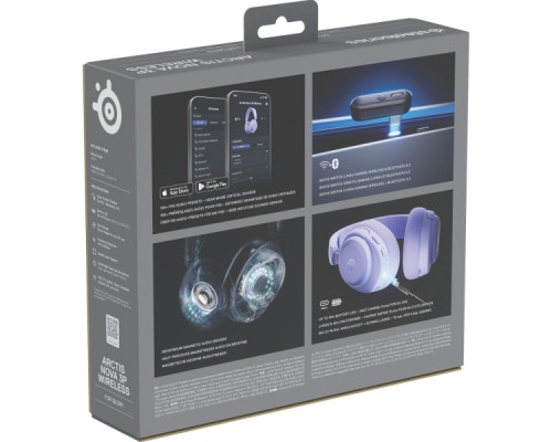 Навушники SteelSeries Arctis Nova 3P Wireless MultiPlatform Lavender (61692)