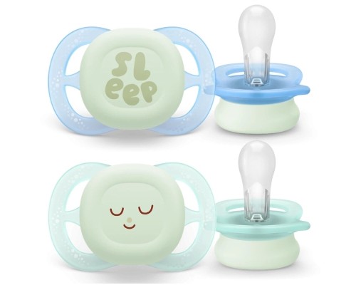 Пустушка Philips AVENT Ultra Start 0+ місяців 2 шт, бірюз (SCF075/18)