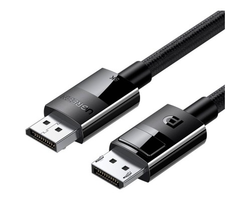 Кабель мультимедійний DisplayPort M to DisplayPort M 1.0m V1.4 braided DP114 black Ugreen (80390)