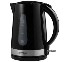 Електрочайник Gorenje 1.7л, 2,200 Вт, strix контроль, скло, чорний (K17OGP)