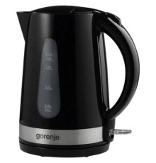 Електрочайник Gorenje 1.7л, 2,200 Вт, strix контроль, скло, чорний (K17OGP)