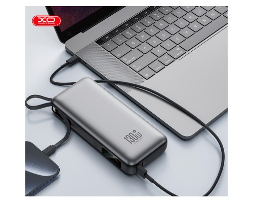 Батарея універсальна XO 20000mAh 130W, PD, QC (XO-PR268_grey)