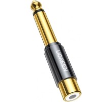 Перехідник 6.35mm M to RCA F AV169 black Ugreen (80731)