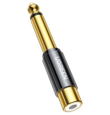 Перехідник 6.35mm M to RCA F AV169 black Ugreen (80731)
