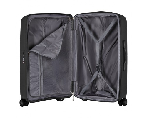 Набір валіз 2E Aero (L+M+S), чорні (2E-SPP-AERO-SET3-BK)
