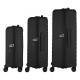 Набір валіз 2E Aero (L+M+S), чорні (2E-SPP-AERO-SET3-BK)