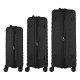 Набір валіз 2E Aero (L+M+S), чорні (2E-SPP-AERO-SET3-BK)