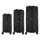 Набір валіз 2E Aero (L+M+S), чорні (2E-SPP-AERO-SET3-BK)