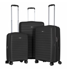 Набір валіз 2E Aero (L+M+S), чорні (2E-SPP-AERO-SET3-BK)
