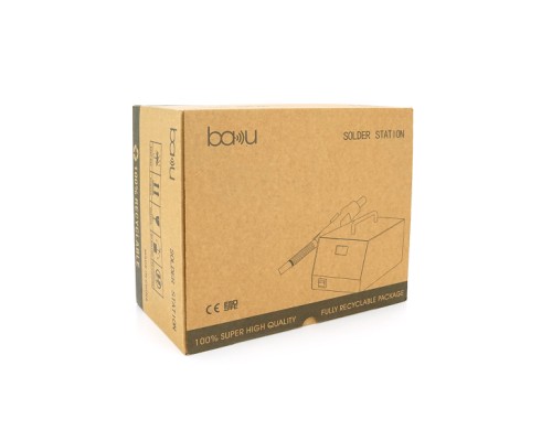 Паяльна станція Bakku BA-942E з цифровою індикацією на фен і паяльник, DC:110-240V, 4A,700W, 2,5 кг (BA-942E)