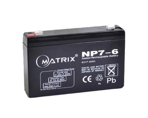 Батарея до ДБЖ Matrix 6V 7AH (NP7-6) 