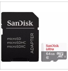 Карта пам'яті SanDisk 64GB microSD Class 10 UHS-I Ultra (SDSQUNS-064G-GN3MA)