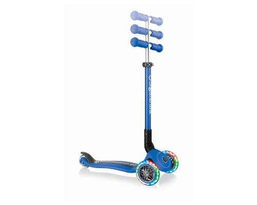 Самокат Globber Primo Foldable Lights Синій (432-100)