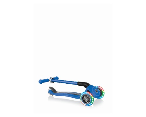 Самокат Globber Primo Foldable Lights Синій (432-100)