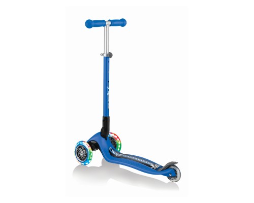Самокат Globber Primo Foldable Lights Синій (432-100)