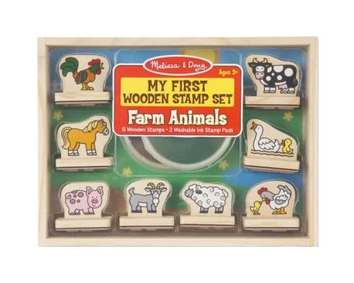 Набір для творчості Melissa&Doug Штампи Тварини на фермі (MD12390)