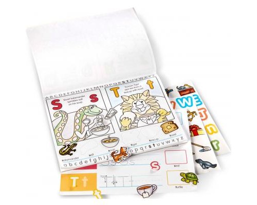 Набір для творчості Melissa&Doug Альбом розмальовок / наліпок Алфавіт (MD8563)