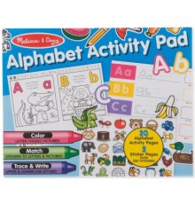 Набір для творчості Melissa&Doug Альбом розмальовок / наліпок Алфавіт (MD8563)