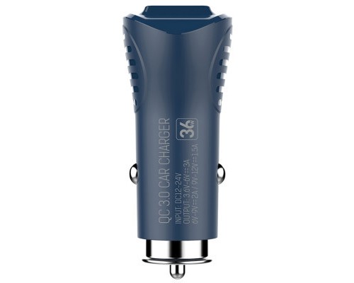 Зарядний пристрій ColorWay 2USB Quick Charge 3.0 (36W) blue (CW-CHA011Q-BL)