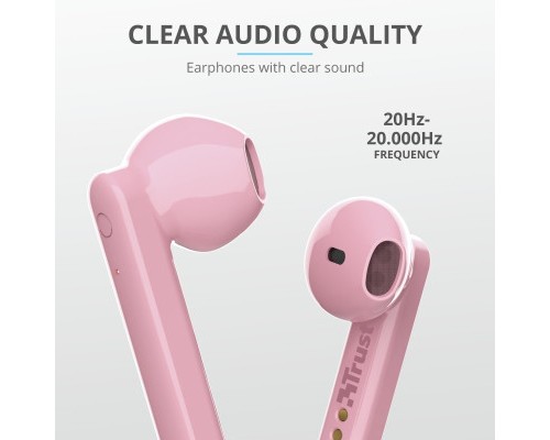 Навушники Trust Primo Touch True Wireless Mic Pink (23782)