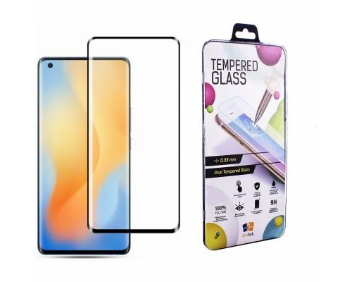 Скло захисне Drobak Vivo X50 Full Cover Full Glue (Black) (222227) (222227)