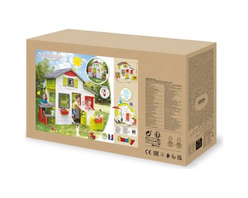 Ігровий будиночок Smoby з дверним дзвінком столиком і парканом (810203)