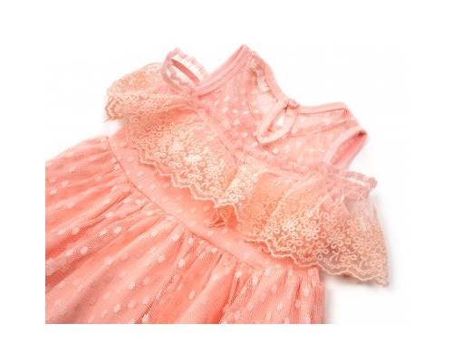 Плаття дитяче Breeze з мереживом (14316-98G-peach)